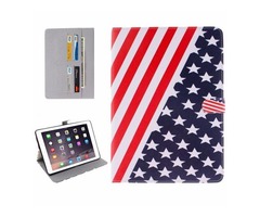 For iPad Pro 9.7" US Flag Pattern Flip Leather Case with Holder, Card Slots | free-classifieds-usa.com - 1