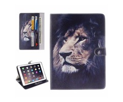 For iPad Pro 9.7" Lion Pattern Flip Leather Case with Holder, Card Slots | free-classifieds-usa.com - 1