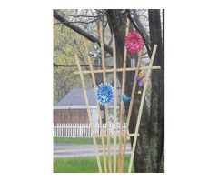 Flower Trellis with decorations and chimes | free-classifieds-usa.com - 1