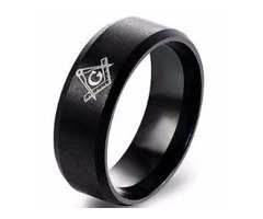 Black Titanium Masonic Rings Size 10 | free-classifieds-usa.com - 1