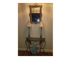 Console Table, Mirror and Lamp Set | free-classifieds-usa.com - 1