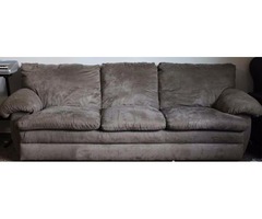 Grey Suede Couch | free-classifieds-usa.com - 1