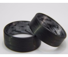 Unidirectional Carbon Fiber Ring with texalium inside in a matte finish. | free-classifieds-usa.com - 2