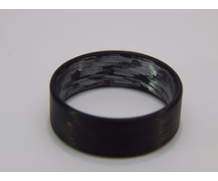 Unidirectional Carbon Fiber Ring with texalium inside in a matte finish. | free-classifieds-usa.com - 3