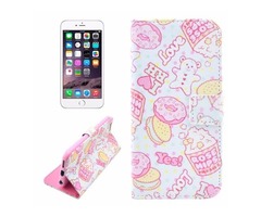 For iPhone 6/6s Biscuits Leather Case with Holder, Wallet & Card Slots | free-classifieds-usa.com - 1