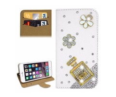 For iPhone 6/6s Diamond Bottle Leather Case with Holder & Card Slots | free-classifieds-usa.com - 1