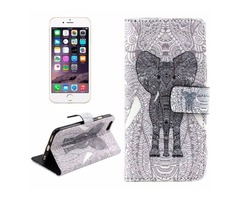 For iPhone 6/6s Cross Elephant Leather Case with Holder, Wallet & Card Slots | free-classifieds-usa.com - 1