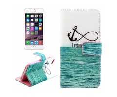 For iPhone 6/6s Cross Sea Leather Case with Holder, Wallet & Card Slots | free-classifieds-usa.com - 1