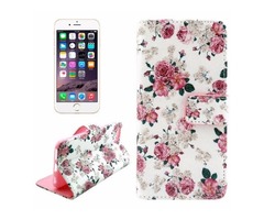 For iPhone 6/6s Cross Flower Leather Case with Holder, Wallet & Card Slots | free-classifieds-usa.com - 1