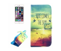 For iPhone 6/6s Sun Pattern Leather Case with Holder, Wallet | free-classifieds-usa.com - 1