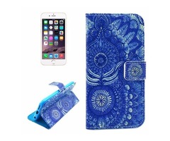 For iPhone 6/6s Flowers Pattern Leather Case with Holder, Wallet & Card Slots | free-classifieds-usa.com - 1