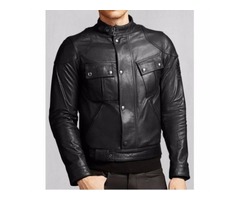Mens Biker Black Leather Jacket | free-classifieds-usa.com - 1