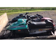 JD tractor, Connex box, & 3 snowmobiles | free-classifieds-usa.com - 1