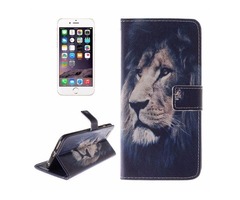 For iPhone 6/6s Lion 2 side Leather Case with Holder, Wallet & Card Slots | free-classifieds-usa.com - 1