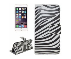 For iPhone 6/6s Zebra Magnetic Leather Case with Holder, Wallet & Card Slots | free-classifieds-usa.com - 1