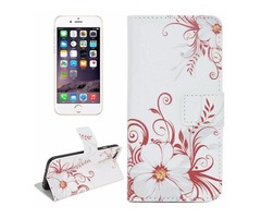 For iPhone 6/6s Flower Magnetic Leather Case with Holder, Wallet & Card Slots | free-classifieds-usa.com - 1