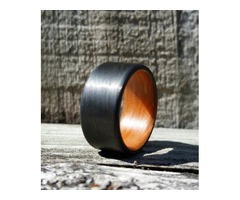 Carbon Fiber Unidirectional Ring with orange inside | free-classifieds-usa.com - 2
