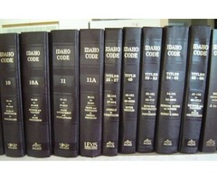 LAW: IDAHO CODE, Michie, 2000 32 Vols $150 & other law books | free-classifieds-usa.com - 1