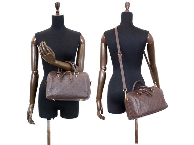 Auth LOUIS VUITTON Speedy Bandolier25 Empreinte Hand Shoulder Bag Terre - Fashion Goods ...
