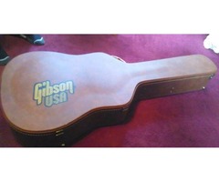 Gibson Guitar with Leather/Steel Reinforced Case | free-classifieds-usa.com - 2