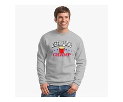 Beer Pong Champ Crewneck Sweatshirt | free-classifieds-usa.com - 1