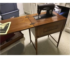 Vintage KENMORE Heavy Metal Rotary Sewing Machine and Cabinet | free-classifieds-usa.com - 1