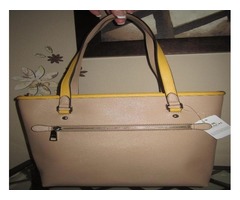 Coach Leather Tote Shopper & Accordion Zip Wallet Silver/Beechwood | free-classifieds-usa.com - 2