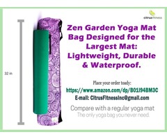 Zen Garden Yoga Mat Bag Designed for the Largest Mat: Lightweight, Durable, and Waterproof | free-classifieds-usa.com - 1