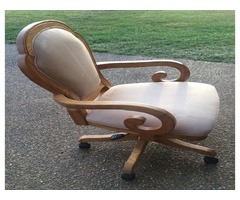Oak Gaming/Desk Chair Like New | free-classifieds-usa.com - 3