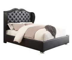 Gorgeous Upholstered Wingback King Size Bed | free-classifieds-usa.com - 2