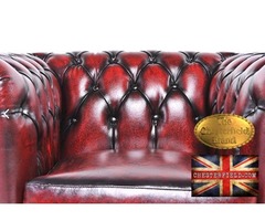 Original Chesterfield Brand wash off red armchair -Real leather -Handmade  | free-classifieds-usa.com - 2