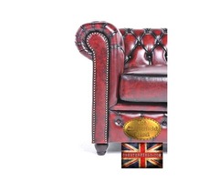 Original Chesterfield Brand wash off red armchair -Real leather -Handmade  | free-classifieds-usa.com - 3