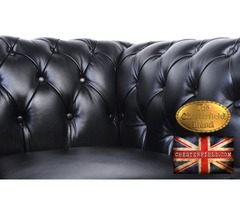 The Original Chesterfield Brand armchair-Black leather -Handmade  | free-classifieds-usa.com - 2