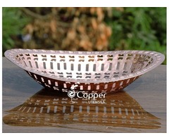 Shop for our Handcrafted Copper Hammered Chapati Basket Holder | free-classifieds-usa.com - 2